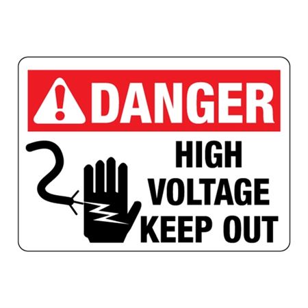 ANSI DANGER High Voltage Keep Out